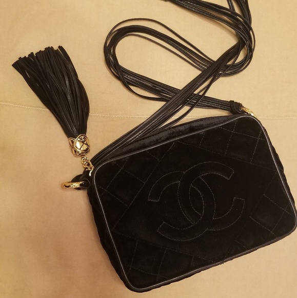 CHANEL Bags Chanel Quilted Velvet Camera Bag Poshmark